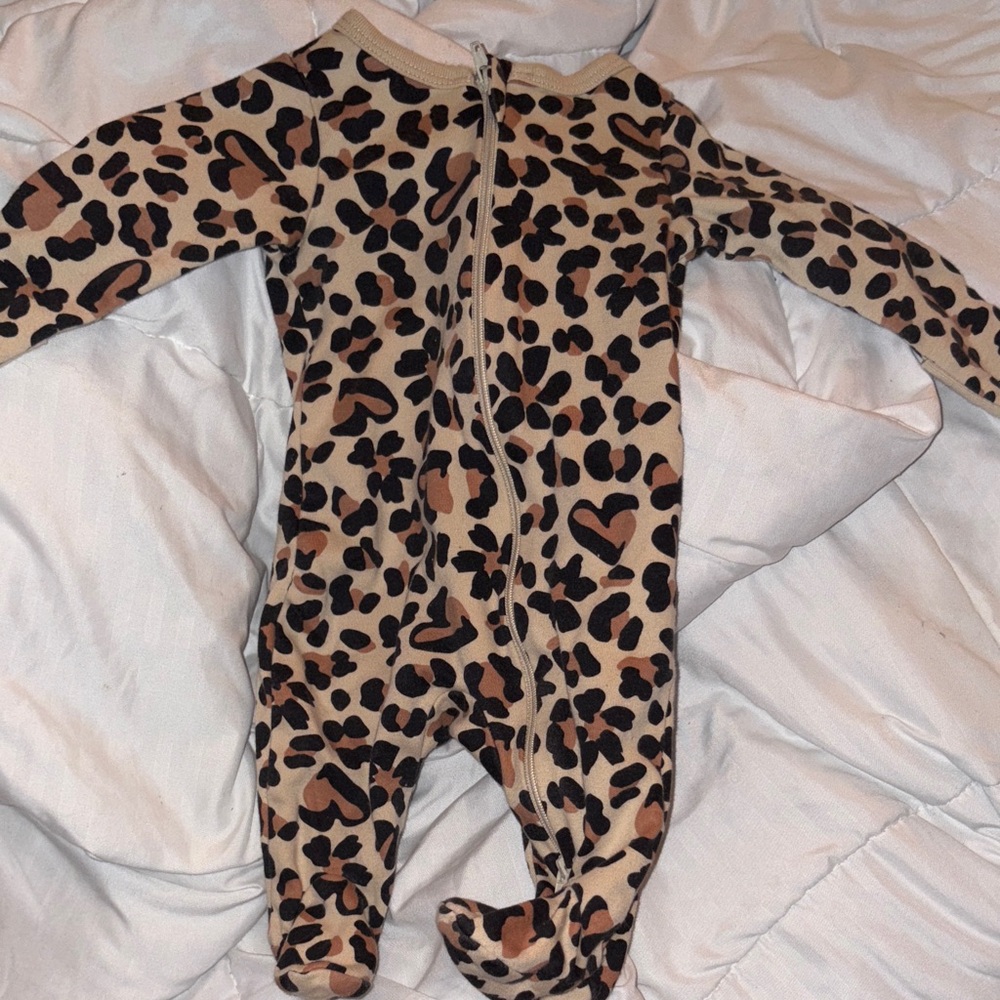 Leopard Print Babies One Piece